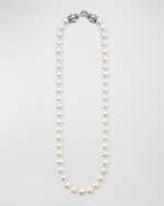 Image 4 of 5: LAGOS Sterling Silver and 18K Luna Pearl Strand Necklace