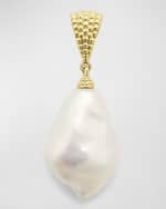 Image 1 of 3: LAGOS 18K Luna Pearl Baroque Pendant