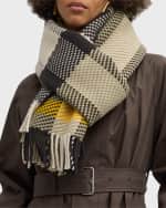 Image 1 of 3: Burberry Jumbo Check Wool Scarf