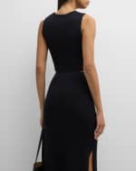 Image 4 of 7: Loulou Studio Chace Cropped Knit Tank Top