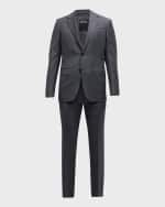Image 1 of 6: ZEGNA Men's Two-Tone Plaid Wool Suit