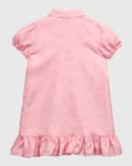 Image 2 of 3: Versace Girl's Barocco Silk Twill Dress, Size 4-6