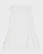 Image 3 of 5: Versace Girl's Barocco Sangallo Sleeveless Poplin Dress, Size 8-14