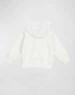 Image 3 of 3: Versace Girl's Embroidered Logo Cotton Fleece Sweatshirt, Size 18M-3