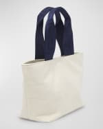 Image 2 of 4: Versace Kid's Embroidered Canvas Tote Bag