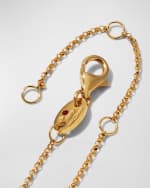 Image 3 of 4: Roberto Coin Princess 18K Yellow Gold Diamond Initial Necklace, I