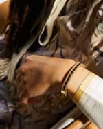 Image 2 of 5: Roberto Coin 18K Yellow Gold Deco Diamond Edge Bangle