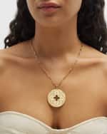 Image 2 of 5: Roberto Coin 18K Yellow Gold Venetian Princess Diamond Medallion Necklace