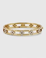 Image 1 of 5: Roberto Coin 18K Yellow Gold Diamond Love in Verona Bangle