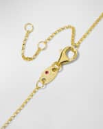 Image 3 of 4: Roberto Coin Princess 18K Yellow Gold Diamond Initial Necklace, O