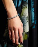 Image 2 of 5: Roberto Coin 18K White Gold Love in Verona Diamond and Emerald Bangle