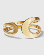 Image 1 of 4: Roberto Coin 18K Yellow Gold Diamond Cheval Bracelet