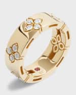 Image 4 of 5: Roberto Coin 18k Yellow Gold Diamond Love in Verona Ring, Size 6.5