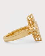 Image 3 of 5: Roberto Coin Venetian Princess 18K Yellow Gold Diamond Ring, Size 6.5