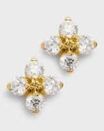 Image 1 of 5: Roberto Coin 18K Yellow Gold Love in Verona Diamond Stud Earrings