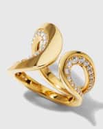 Image 4 of 5: Roberto Coin 18K Yellow Gold Diamond Cheval Ring