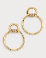 Image 1 of 5: Roberto Coin 18K Cialoma Earrings with Diamond Twist