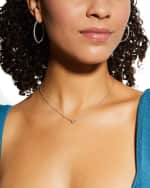 Image 5 of 5: Roberto Coin 18K White Gold Diamond Hoop Earrings, 38mm, 2.46tcw