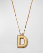 Image 1 of 4: Roberto Coin Princess 18K Yellow Gold Diamond Initial Necklace, D