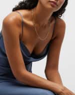 Image 5 of 5: Roberto Coin 18K Yellow Gold Diamond and Emerald Eyeglass Station Necklace