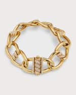 Image 1 of 5: Roberto Coin 18K Cialoma Bracelet with Diamond Twist and Clasp