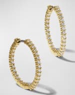 Image 1 of 5: Roberto Coin 18K Yellow Gold Diamond Hoop Earrings, 25mm, 1.53tcw