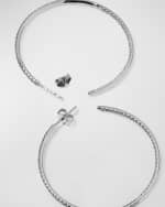 Image 3 of 5: Roberto Coin 18K White Gold Diamond Hoop Earrings, 45mm, 1.4tcw