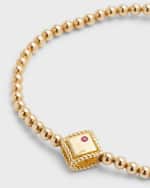 Image 3 of 5: Roberto Coin 18K Beaded Palazzo Diamond Bracelet