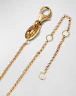 Image 3 of 4: Roberto Coin Princess 18K Yellow Gold Diamond Initial Necklace, P