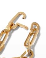 Image 3 of 4: Roberto Coin 18K Yellow Gold Diamond Heart Gauge Paperclip Bracelet