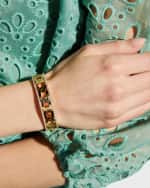 Image 2 of 4: Roberto Coin 18K Yellow Gold Navarra Diamond Medium Width Bracelet