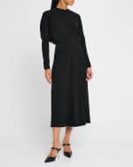 Image 2 of 6: Victoria Beckham Dolman Sleeve Midi Dress