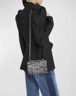 Image 3 of 6: Alexander McQueen Mini Jewel Raffia Crossbody Bag