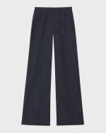 Image 2 of 5: Lafayette 148 New York High-Rise Wide-Leg Floral Jacquard Pants