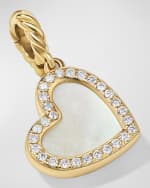 Image 2 of 2: David Yurman DY Elements Heart Pendant with Diamonds in 18K Gold, 19.5mm