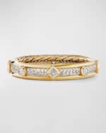 Image 1 of 2: David Yurman Modern Renaissance Ring with Diamonds in 18K Gold, 4mm, Size 9