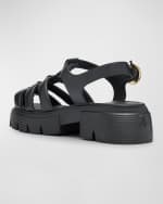 Image 3 of 6: Stuart Weitzman Nolita Leather Fisherman Sandals