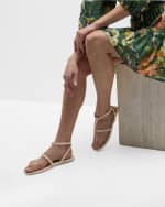 Image 2 of 6: Stuart Weitzman Pearlita Stud T-Strap Sandals