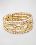 Stax 3-Row Ring in 18K Yellow Gold with Diamonds, image 4 of 4