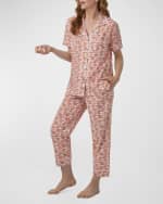 Image 3 of 4: BedHead Pajamas x Liberty of London Fabrics Cropped Pajama Set