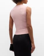 Image 5 of 6: Dolce&Gabbana Twinset Shell Silk Viscose Knit Tank Top
