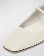 Image 3 of 4: Aeyde Aline Square-Toe Mary Jane Pumps