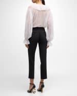 Image 4 of 6: Dolce&Gabbana Tela Lana Bistretch Crepe Slim-Leg Ankle Pants