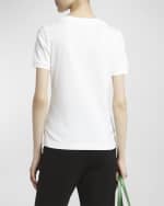 Image 5 of 6: Dolce&Gabbana Cotton T-Shirt with Strass Crystal Logo