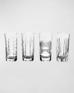 Image 1 of 3: William Yeoward Crystal Skye 10 oz. Highball Tumblers, Set of 4