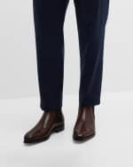 Image 2 of 6: Ralph Lauren Purple Label Men's Penfield II Leather Chelsea Boots