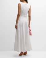 Image 3 of 7: Lela Rose Pleated Full Maxi Skirt