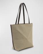 Image 4 of 6: Loewe Puzzle Fold Medium Tote Bag in Canvas