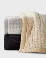 Image 2 of 3: Donna Karan Home Velvet Full/Queen Coverlet