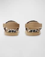Image 3 of 4: Burberry Kid's Jamie Check Sandals, Baby/Toddler